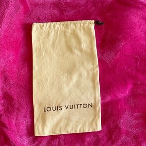 Authentic Louis Vuitton Drawstring Shoe Dust Bag